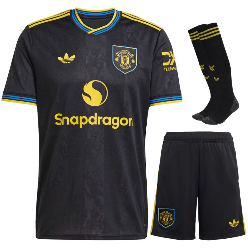 Manchester United 2025/26 – Kit Terza Divisa Bambino Completo